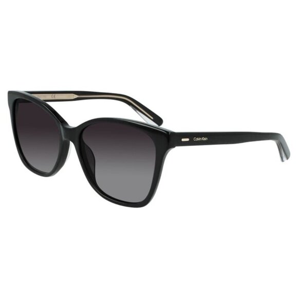 A4023Z New CALVIN KLEIN Black Cat Eye CK21529S 001 Sunglasses Women - Picture 1 of 4